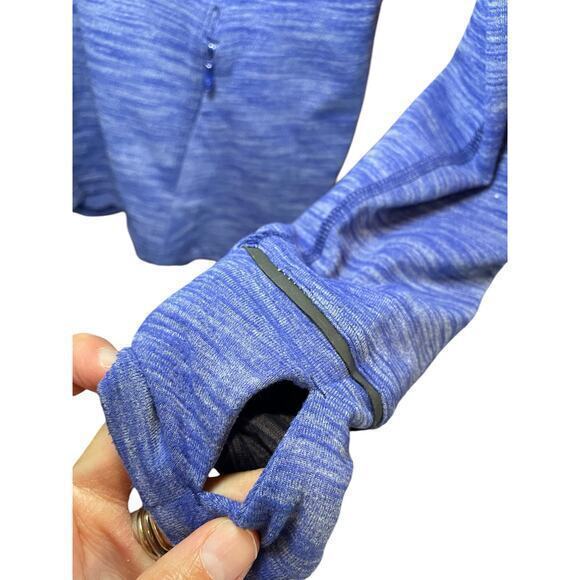 Lululemon Kanto Catch Me 1/2 Zip Heathered Sapphire Blue Size 8 - Picture 12 of 16